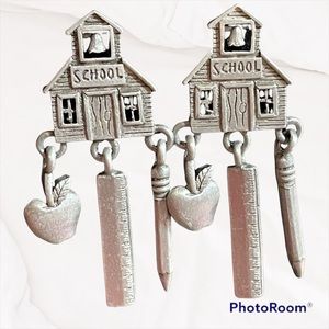 Dangly teacher earrings